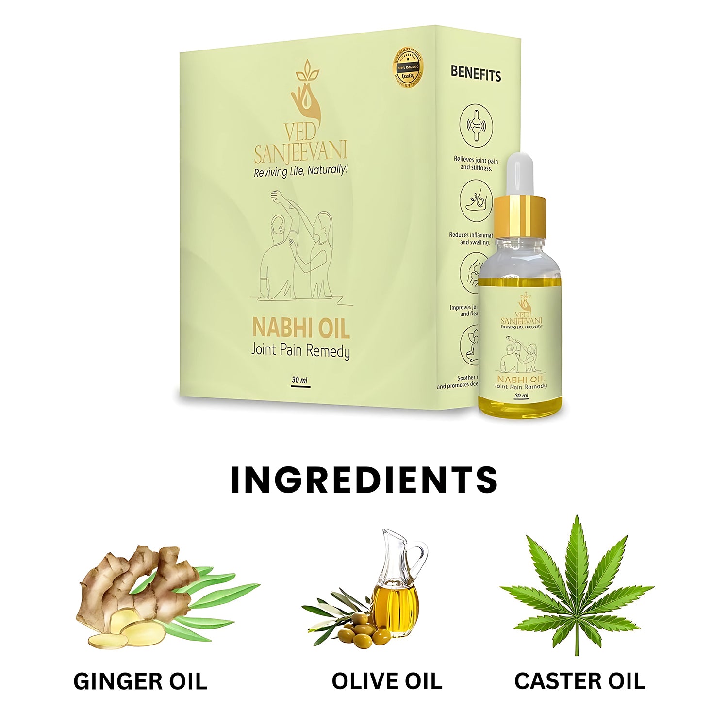 Ved Sanjeevani Nabhi Oil For Joint Pain Relief (30ml  1 Pc) Ved Sanjeevani Nabhi Oil For Joint Pain Relief (30ml  1 Pc)